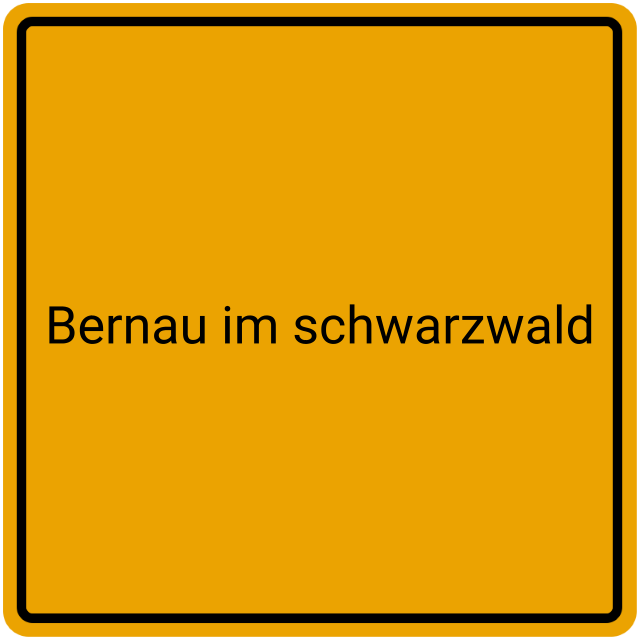 Meldebestätigung Bernau im Schwarzwald